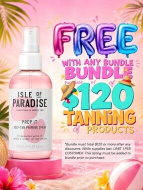 FREE FULL SIZE Isle of Paradise Prep It Self-Tan Priming Spray- See Details